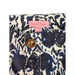 Lilly Pulitzer GUC Low Rise Women's Cropped Pants Blue Elephant Print Size 6 Photo 2