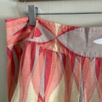 Emma James Retro Mod Geometric Midi Skirt Linen Blend A Photo 1