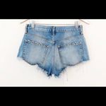 Free People Barcelona Nights Grommet Distressed Denim Shorts Size 28 Photo 3
