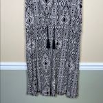 Lucky Brand  Women’s Aztec Geometric Print Drawstring Tassel Waist Tank Dress Photo 2