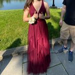 David's Bridal Elegant Bridesmaid Prom Sleeveless Dress Photo 3