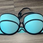 Victoria's Secret  Aqua and Black Bikini Top Photo 0