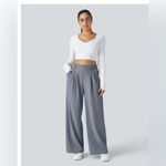 Halara  Flex™ High Waisted Pocket Wide Leg Waffle Work Pants | Weathervane Photo 4