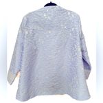 IC Collection Jacquard Asymmetric Jacket, Sky Blue, Pebble Pattern Blue Size XXL Photo 2