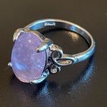 Elegant purple amethyst S925 silver ring size 7.25 Photo 2