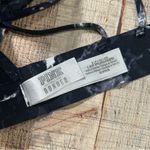 PINK - Victoria's Secret Victoria’s Secret PINK Bonded Strappy Bralette Black Marble Print Size Small Photo 4