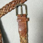 Abercrombie & Fitch Genuine Learher Brown Braided Belt Belt Womens Size 36 Photo 3