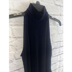 Cache Vintage Gold Label Midnight Blue Velvet Belted CocktailJumpsuit Size 4 Photo 3