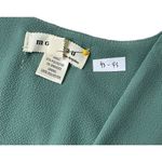 Monteau Green Flutter Sleeve Dress Short Sleeve Size S | 43-43 Photo 2