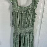 Maurice's Maurice’s Green Plaid Sleeveless Dress Photo 0