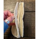 Vtg Beaded Romantic Art Deco Zip Purse Bag Clutch Wallet 7"x4" Belgium Handmade Tan Photo 6