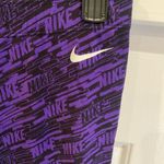 Nike  stars athletic leggings size L purple Photo 2