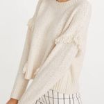 Madewell  ivory Montford Fringe Pullover Sweater Photo 0