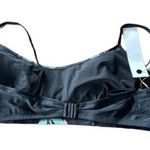 Tanya Taylor NWT Tropical Kaia Bikini Swim Top Adjustable Straps L Black Pink Photo 4