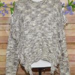 Dear John Ladies Brown Cable Knit Tassel Sweater Size M Pullover Chunky Warm Photo 0