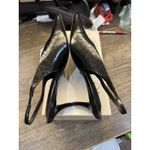 Tony Bianco Zen Kitten Heel Slingback Pump Black Crinkle Size 9 Photo 5