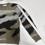 Womens Fuzzy Knit Pullover Sweater Sz S Crew Neck Long Sleeve Camo By Shop Wanna Green Photo 7