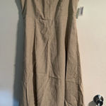 Old Navy  Tan Linen Dress Large NWT Photo 0