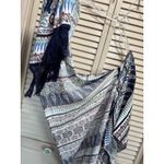 Antistar  Gray/Black Cheetah Crop High Neck Sweater Long Sleeve Size M Soft‎ Photo 11