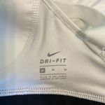 Nike  Dri Fit Strappy White & Black Sports Bra with Adjustable Straps Medium Photo 11