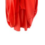 Parker  One Shoulder Cayenne Dress Size Medium Orange Coral Beach Cruise Vacation Photo 2