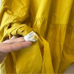 Mirth Kyoto Oversized Long Sleeve Button Down Yellow Shirt 100% cotton Size XS Photo 5