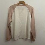 Abound NWT  WHITE PINK 3/4 SLEEEVE TOP M (L1) Photo 3