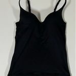 gilligan and o'malley Gilligan & O’Malley Black Spandex Padded Shelf-Bra Cami Camisole Tank Top Shirt Size S ♠️ Photo 0
