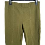 Anthropologie Pant Small Essential Crop Flare Green Photo 1