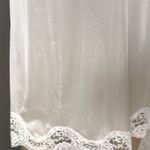 Vanity Fair Vintage Half Slip Midi Size Small Off White Scalloped Lace Slit USA Photo 4