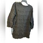 Karen Scott Black Crew Neck Sweater with Textured Design Photo 1