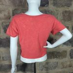 Coca Cola Cropped Top Short Sleeve Graphic Tee Red White Woman's Size Large Photo 3