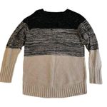 Tribal NWT  JEANS Black Marl Cream Metallic Crewneck Cable Knit Sweater New Small Photo 6