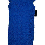 Frank Lyman Women's Dress 68256 Lace Lined‎ Open Back Cap Sleeve Size 6 NWT Blue Photo 0