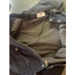 Wenven Woman's Black Coat‎ Jacket Parka Hood Military Style Sz Sm Pockets Patch Photo 11