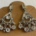 NWT Silver Crystal Chandelier Earrings Photo 0