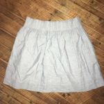 Linen blend 00 J Crew gathered light academia skirt Blue Photo 1