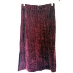 Hutch NWT  Wine Velour Rib Midi Skirt Side Slit Zipper Elegant Womens Sz S Photo 1