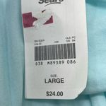 Vintage Fundamentals from SEARS Long Sleeve Nightgown W/Lace Trim LG BLUE‎ NEW Size undefined Photo 7