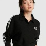 PINK - Victoria's Secret Victoria Secret PINK Reverse Fleece Cropped Polo Sweater  Photo 0
