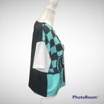 Peanuts Snoopy "Did Someone Say Food" Soft‎ Crop Top Size Small Blue Photo 1