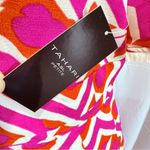 NWT‎ Tahari ASL Geo Print Fringed Midi Fit & Flare Dress Wild Berry Size 8P Purple Photo 7