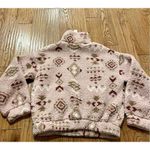 Love Tree  NWT Aztec Sherpa faux fur quarter zip small Photo 8