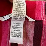 Victoria's Secret Victoria’s Secret Plaid Short Sleeve Shorts Pajama Set Red Pink White Black XL Photo 7