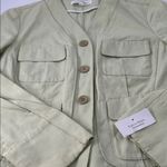 Calvin Klein  Sage Green Button-Up Jacket Photo 4