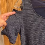 Chico's  One Shoulder Charcoal Dress Photo 3