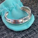 Tiffany & Co. Sterling Silver Nature Leaf Cuff Bangle Bracelet 925 6” Photo 2