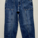 Old Navy  High Rise OG Loose Baggy Jeans Women 8 Blue 30x30 Denim Front Seam NWT Photo 0