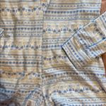 Blue and White Llama Patterned Long Sleeve Lounge Romper Large NWT Photo 2