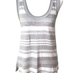 Banana Republic  100% Linen Gray and White Striped Scoop Neck Tank Size XS Photo 0